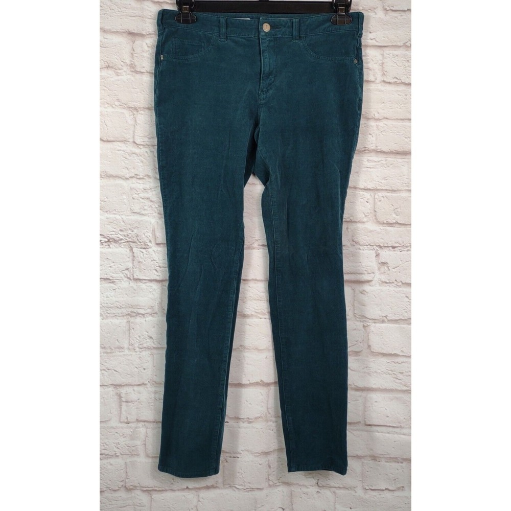 Pilcro And The Letterpress Pants Womens 30 Corduroy Serif Teal Blue Green